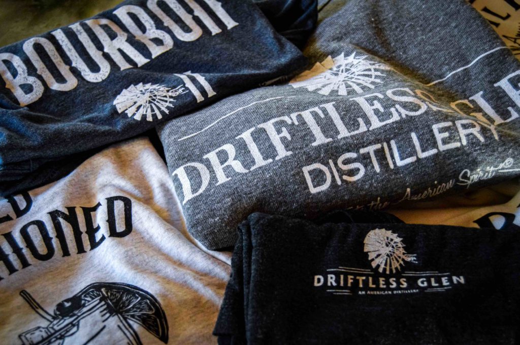 driftless glen clothing in shades of blue
