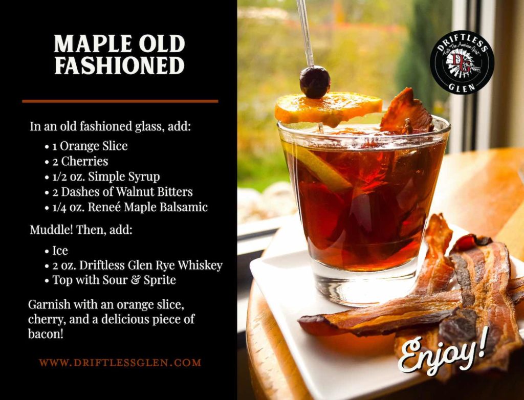 Maple Old Fashioned recipe card